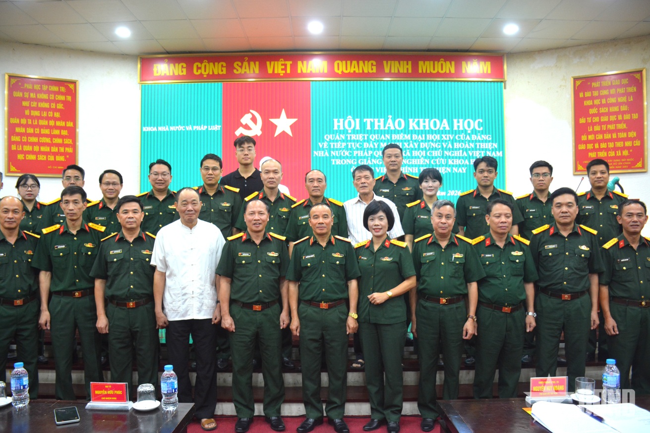 Tiếp tục đẩy mạnh xây dựng và hoàn thiện Nhà nước pháp quyền XHCN Việt Nam trong giảng dạy, nghiên cứu khoa học